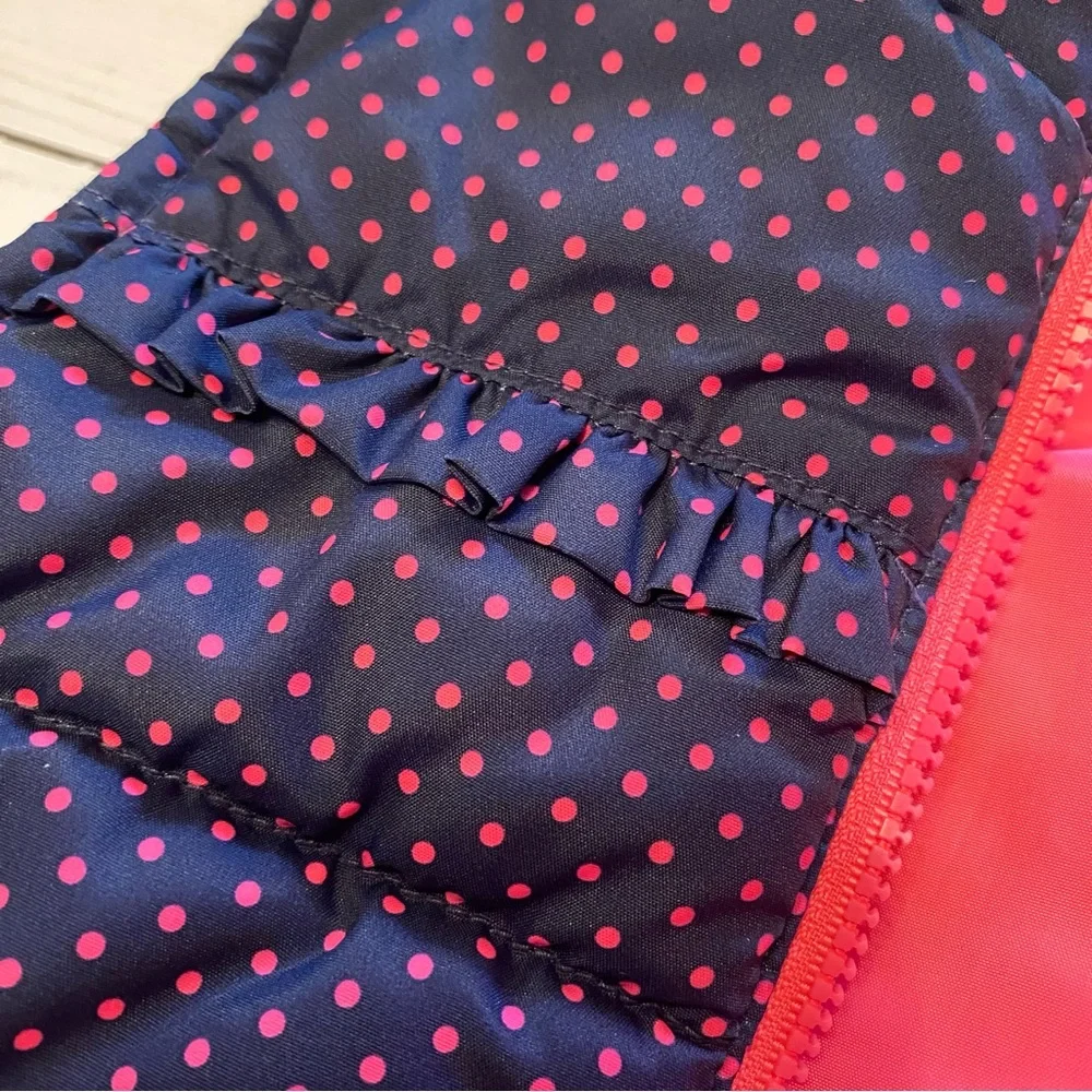Girls OSHKOSH GENUINE KIDS Puffer Vest Ruffle Accent Size 3T